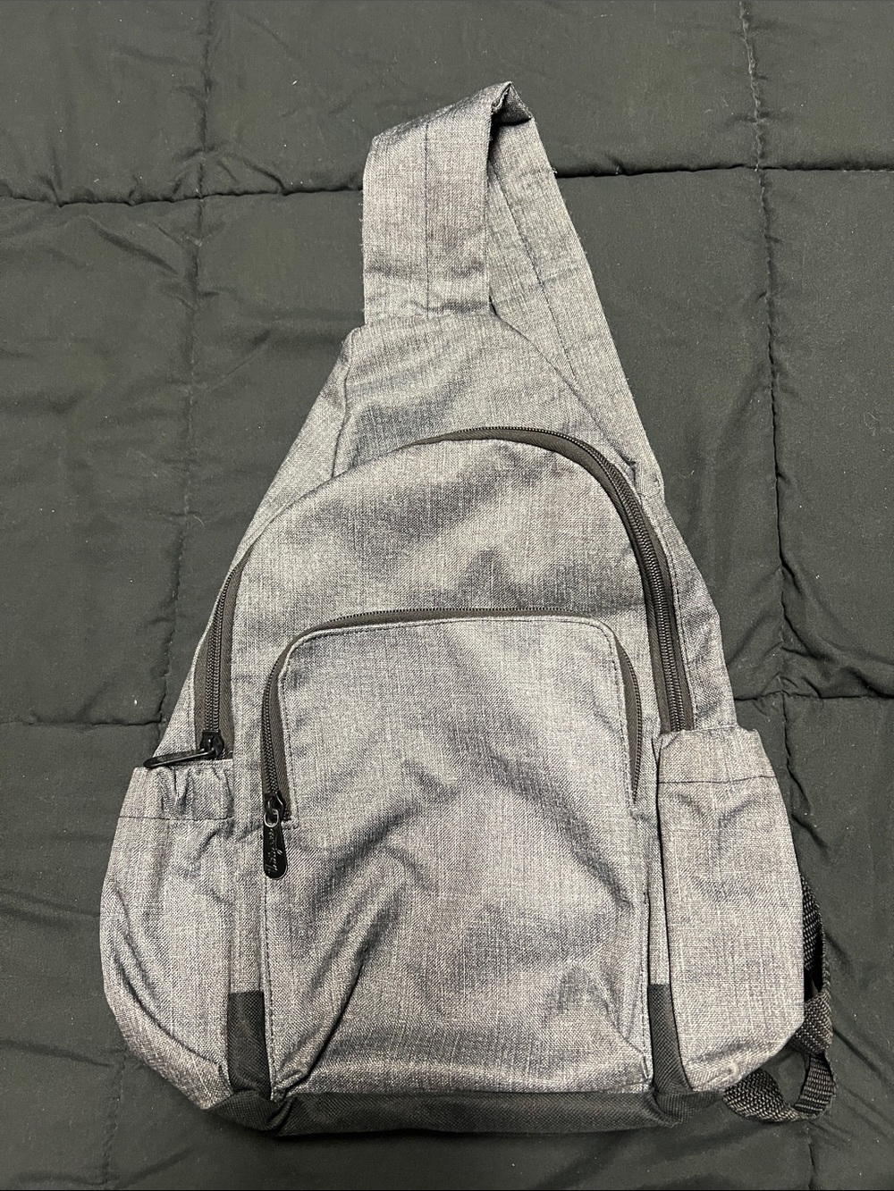 thirty-one Gray Heather Sling Crossbody Bag